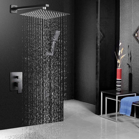 Bathroom Rain Mixer Shower Combo Set, Wall Mounted-le-home-chic.myshopify.com-SHOWERHEADS
