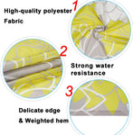 4 Pcs Peony Flower Shower Curtain Set with Non-Slip Rug-le-home-chic.myshopify.com-SHOWER CURTAIN SET