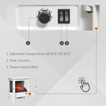 25" Electric Fireplace Stove, 1400W Freestanding Indoor Heater-le-home-chic.myshopify.com-FIREPLACE