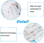 4 Pcs Beach Shower Curtain Set with Non-Slip Rug-le-home-chic.myshopify.com-CURTAINS