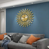 Modern Gold Silent Wall Clock Battery Operated Non-Ticking-le-home-chic.myshopify.com-WALL CLOCK