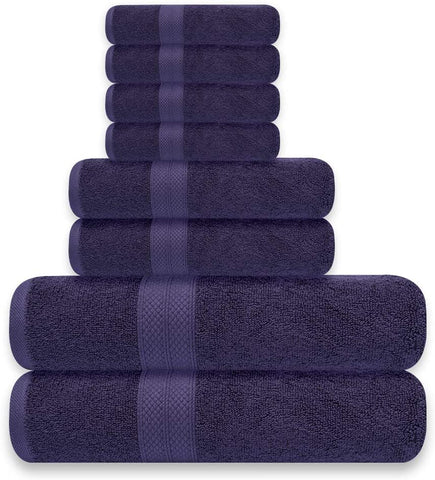 Premium Towels Set – Made from 600 GSM Premium  Cotton – Pack of 8-le-home-chic.myshopify.com-TOWELS
