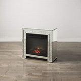 Mirrored Fireplace with Crystal Diamond Inlay Fireplace-le-home-chic.myshopify.com-FIREPLACE