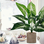 18" Artificial Potted Green Leaf Plants in Pot-le-home-chic.myshopify.com-FLOWERS