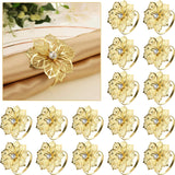 24 Pack Napkin Rings Alloy Hollow Out Flower Ring Napkin Holder-le-home-chic.myshopify.com-NAPKING RINGS