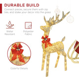 Lighted Christmas 4ft Reindeer & Sleigh Outdoor Set-le-home-chic.myshopify.com-CHRISTMAS DECORATION