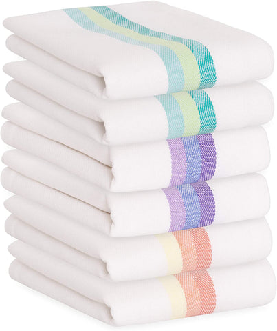 Kitchen Dish Towels Set of 6-Tea Towels 100% Cotton-le-home-chic.myshopify.com-TOWELS
