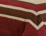 7 Piece Embroidered Comforter Set King Burgundy-le-home-chic.myshopify.com-COMFORTER SET