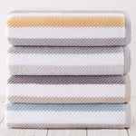100% Cotton Quick Dry Textured Bath Towel Set, 6 Piece Set-le-home-chic.myshopify.com-TOWELS