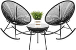 3-Piece Outdoor Acapulco All-Weather Bistro Set 2 Rocking Chairs-le-home-chic.myshopify.com-OUTDOOR CHAIRS