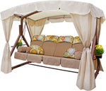 Deluxe Patio Canopy Swing for Outdoor  Heavy Duty Steel Frame-le-home-chic.myshopify.com-GAZEBO
