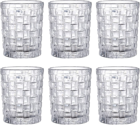 6 Pack Glass Drinking Tumblers, 9 oz Durable Juice Glasses with Heavy Base-le-home-chic.myshopify.com-GLASSWARE