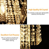 Double Layer Lampshade Crystal Floor Lamp-le-home-chic.myshopify.com-FLOOR LAMP