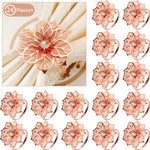 24 Pack Napkin Rings Alloy Hollow Out Flower Ring Napkin Holder-le-home-chic.myshopify.com-NAPKING RINGS
