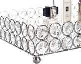 Crystal Vanity Makeup Tray Organizer(Rectangle 12" x 8") (Silver)-le-home-chic.myshopify.com-TRAY