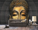 Buddha Wallpaper Gold Style Gautama Wall Murals-le-home-chic.myshopify.com-WALLPAPER