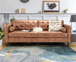 Mid-Century Sofa Couch, Tufted Modern with 2 Bolster Pillows-le-home-chic.myshopify.com-SOFA
