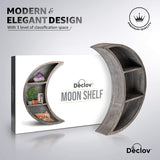 Crescent Moon Shelf - Sturdy Rustic Grey Finish-le-home-chic.myshopify.com-SHELVES