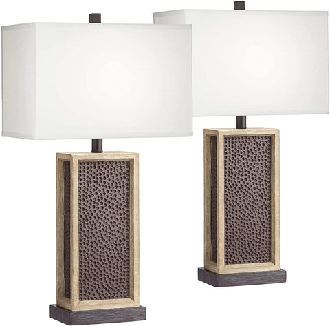 Modern Rustic Table Lamps Set of 2 LED Dimmable-le-home-chic.myshopify.com-LAMPS