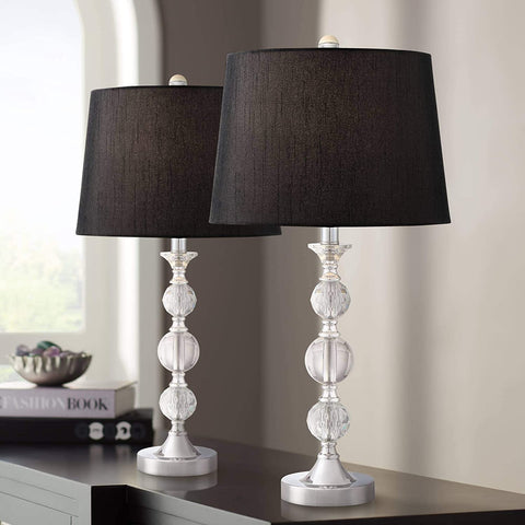 Contemporary Luxury Table Lamps Set of 2 Silver-le-home-chic.myshopify.com-LAMPS