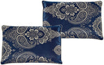 7 Piece Queen Size Comforter Set - Blue Jacquard-le-home-chic.myshopify.com-COMFORTER SET