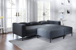 Velvet Convertible Sleeper Sofa L-Shaped Upholstered W/5 Pillows-le-home-chic.myshopify.com-SECTIONAL SOFA