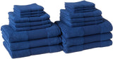 100-Percent Combed Cotton Towel Set, 18-Piece-le-home-chic.myshopify.com-TOWELS
