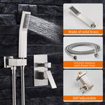 Complete 12 inches Rainfall Shower Head with Handheld-le-home-chic.myshopify.com-SHOWERHEADS
