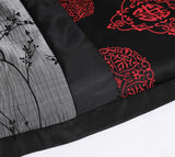7 Piece Comforter Set King-Gray and Red Jacquard Patchwork-le-home-chic.myshopify.com-COMFORTER SET