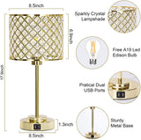 Touch Control Crystal Table Lamp with 2 USB Ports-le-home-chic.myshopify.com-TABLE LAMP
