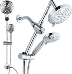 34" Adjustable Drill-Free Slide Bar with 48-setting Showerhead Combo-le-home-chic.myshopify.com-SHOWERHEADS
