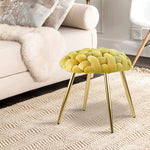 17'' Round Velvet Vanity Stool with Gold Legs-le-home-chic.myshopify.com-OTTOMAN
