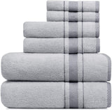 Hotel & Spa 6 Piece Towel Sets 100% Cotton Bath Towel 500 GSM-le-home-chic.myshopify.com-TOWELS