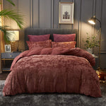 Velvet Duvet 3pcs Ultra Soft Plush Comforter Cover Set-le-home-chic.myshopify.com-COMFORTER SET