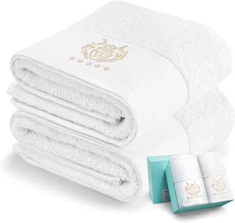 100% Cotton Bath Towels Set,  Ultra Soft & Highly Absorbent-le-home-chic.myshopify.com-TOWELS