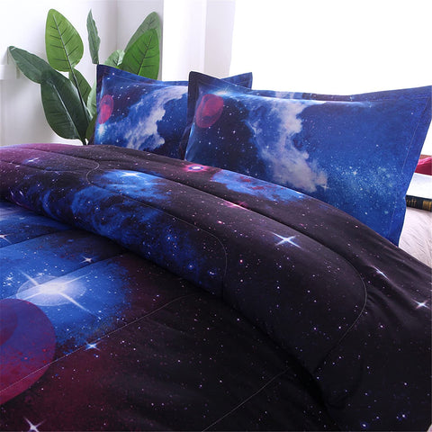 Galaxy Bedding Sets Outer Space Comforter 3D Printed-le-home-chic.myshopify.com-COMFOTER SET