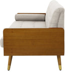 Mid Century Modern Tufted Fabric Sofa, Beige-le-home-chic.myshopify.com-SOFA