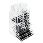 Acrylic Jewelry and Cosmetic Storage Makeup Organizer Set, 4 Piece-le-home-chic.myshopify.com-MAKE UP ORGANIZERS