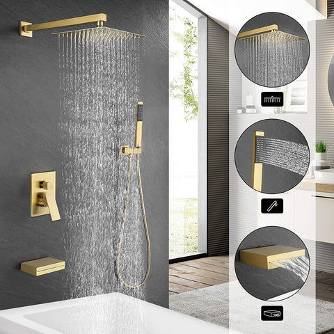 Shower Faucet Set with Handheld Shower System-le-home-chic.myshopify.com-SHOWERHEADS