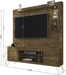 63 Inch Modern 7 Shelves Entertainment Center with Round LED Light-le-home-chic.myshopify.com-FLOATING TV STAND