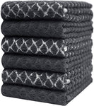 Premium Kitchen Towels (16”x 28”, 6 Pack), 3 pc Yarn Dyed + 3 Solid-le-home-chic.myshopify.com-TOWELS