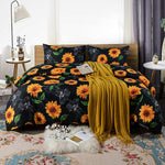 Duvet Cover Set, 3 Pieces - Ultra Soft Sunflower-le-home-chic.myshopify.com-DUVET SET