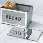 Bread Container Box with Lid, Sparkly Crystal Crushed Diamonds-le-home-chic.myshopify.com-BREAD BOX