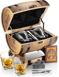 8 Whiskey Rocks, 2 Whiskey Glasses in a Whiskey Box Gift Set-le-home-chic.myshopify.com-DECANTER