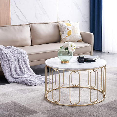 Modern Round Coffee Table for Living Room-le-home-chic.myshopify.com-COFFEE TABLE