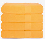 Premium Cotton 4 Pack Bath Towel Set - 100% Pure Cotton-le-home-chic.myshopify.com-TOWELS