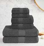 6 Piece Towel Set, 100% Combed Cotton-le-home-chic.myshopify.com-TOWELS