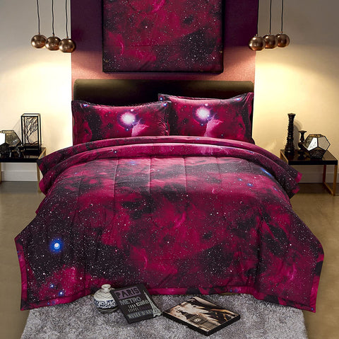 3D Galaxy Blanket Comforter Bedding Set-le-home-chic.myshopify.com-COMFOTER SET