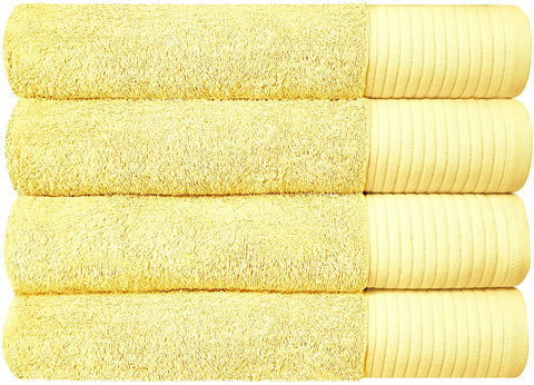 Set of 4 - Premium Soft Bath Towels |100% Cotton with 650 GSM-le-home-chic.myshopify.com-TOWELS