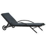 Sun Lounger Poly Rattan Outdoor Bed Chaise-le-home-chic.myshopify.com-OUTDOOR SEATING